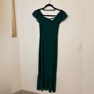 Reformation Green Mid Dress